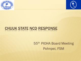 Chuuk State NCD Response