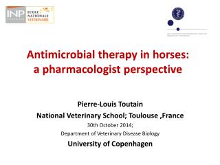 Antimicrobial therapy in horses: a pharmacologist perspective