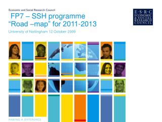 FP7 – SSH programme “Road –map” for 2011-2013