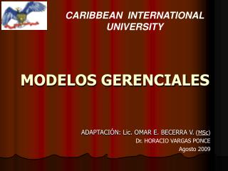 CARIBBEAN INTERNATIONAL UNIVERSITY