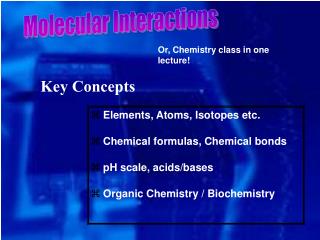 Molecular Interactions