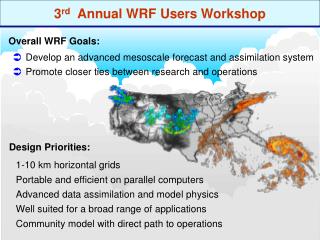 3 rd Annual WRF Users Workshop