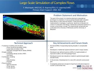Large-Scale Simulation of Complex Flows