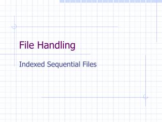 File Handling