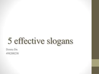 5 effective slogans