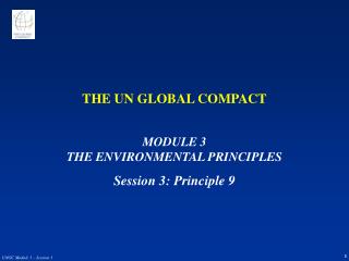 THE UN GLOBAL COMPACT