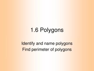 1.6 Polygons