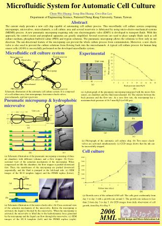 Microfluidic System for Automatic Cell Culture