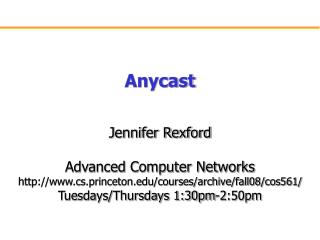 Anycast