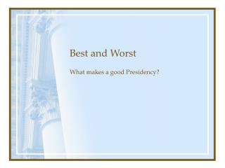 Best and Worst