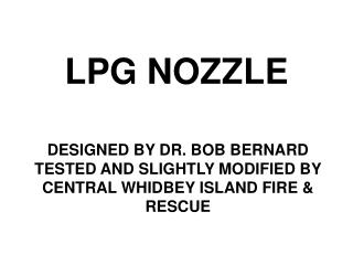 LPG NOZZLE