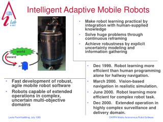 Intelligent Adaptive Mobile Robots