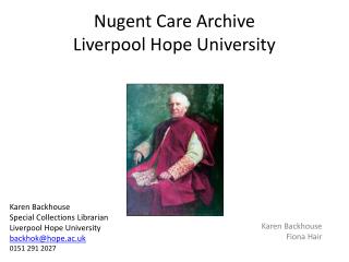 Nugent Care Archive Liverpool Hope University