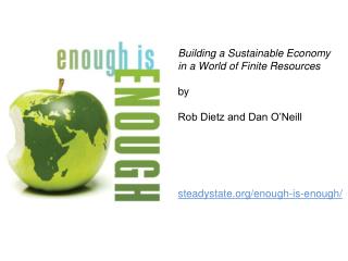 Building a Sustainable Economy in a World of Finite Resources by Rob Dietz and Dan O’Neill