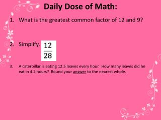 Daily Dose of Math: