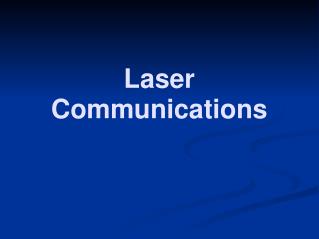 Laser Communications