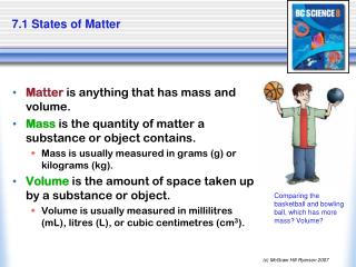 7.1 States of Matter