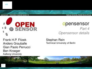 o pensensor Part 4 Opensensor details