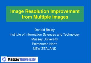 Image Resolution Improvement from Multiple Images