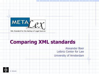 Comparing XML standards