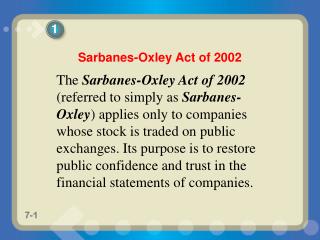 Sarbanes-Oxley Act of 2002