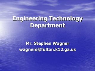 Engineering Technology Department