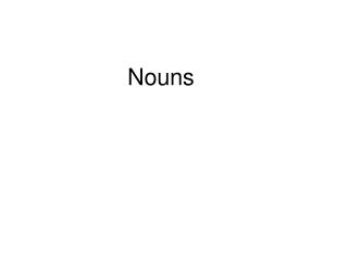 Nouns