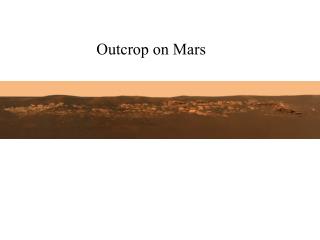 Outcrop on Mars