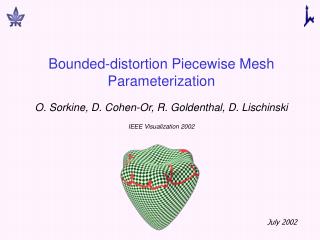Bounded-distortion Piecewise Mesh Parameterization