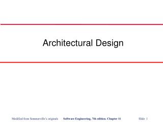 Architectural Design