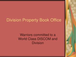 Division Property Book Office