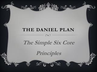 The daniel plan