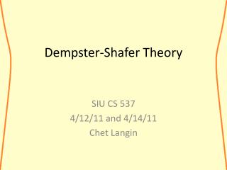 Dempster-Shafer Theory