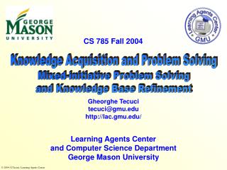 Knowledge Acquisition and Problem Solving