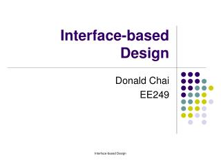 Interface-based Design