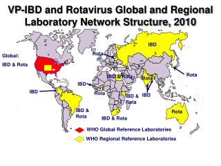 VP-IBD and Rotavirus Global and Regional Laboratory Network Structure, 2010