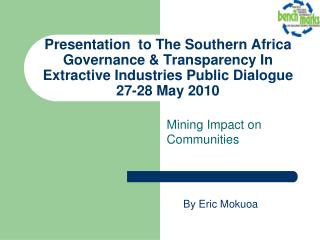 Mining Impact on Communities