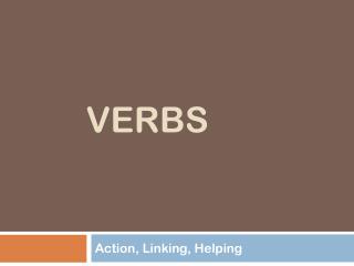 Verbs