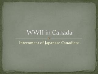 WWII in Canada