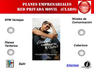 PLANES EMPRESARIALES RED PRIVADA MOVIL (CLARO)