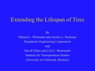 Extending the Lifespan of Tires
