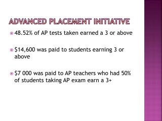 Advanced Placement Initiative