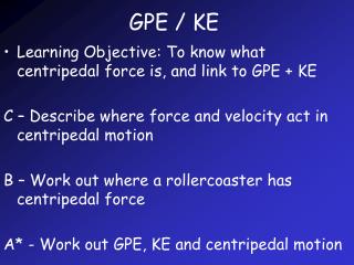 GPE / KE