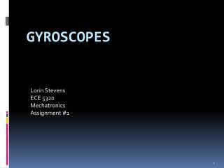 Gyroscopes