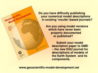 Do you have difficulty publishing your numerical model descriptions