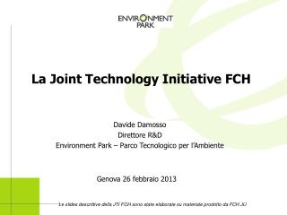 La Joint Technology Initiative FCH