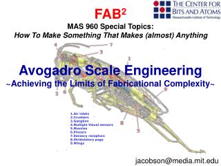 FAB 2 MAS 960 Special Topics: How To Make Something That Makes (almost) Anything