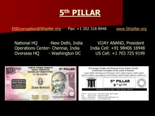 5 th PILLAR ENDcorruption@5thpillar Fax : +1 202 318 8948 5thpillar