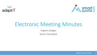 Electronic Meeting Minutes