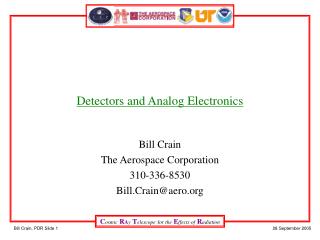 Detectors and Analog Electronics